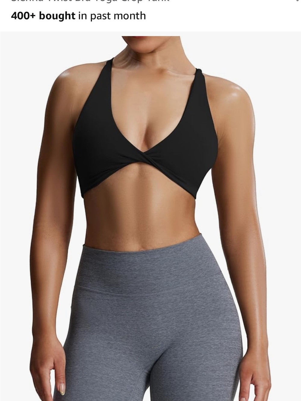 Aoxjox Twist Front Sports Bra
